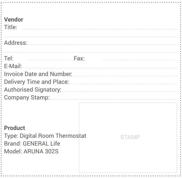 GENERAL LIFE ARUNA 302S Wired Room Thermostat-FIG15