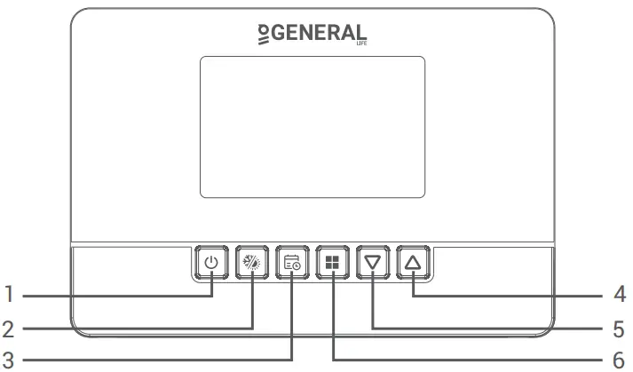 GENERAL LIFE ARUNA 302S Wired Room Thermostat-FIG2