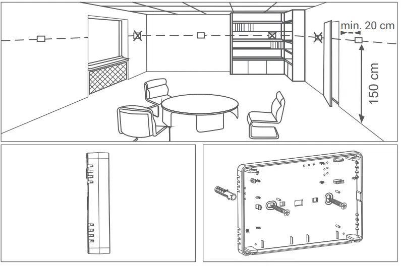 GENERAL LIFE ARUNA 302S Wired Room Thermostat-FIG5