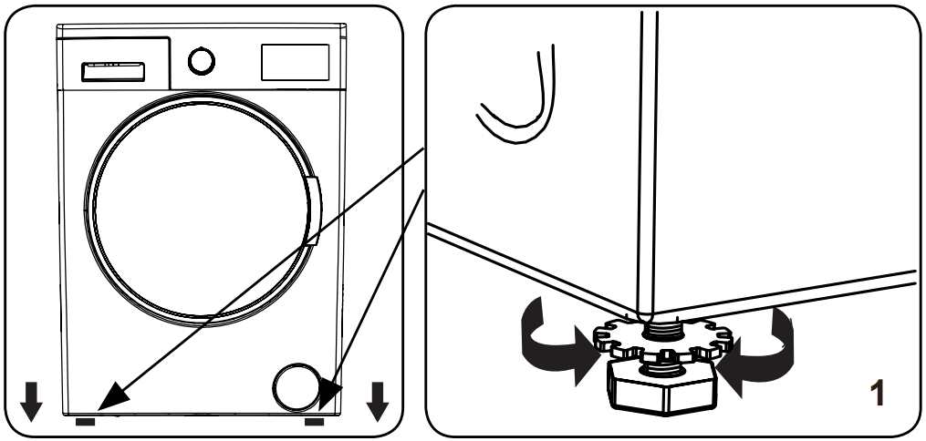 VOX WM1280T14GD Washing Machine - FIGURE 3