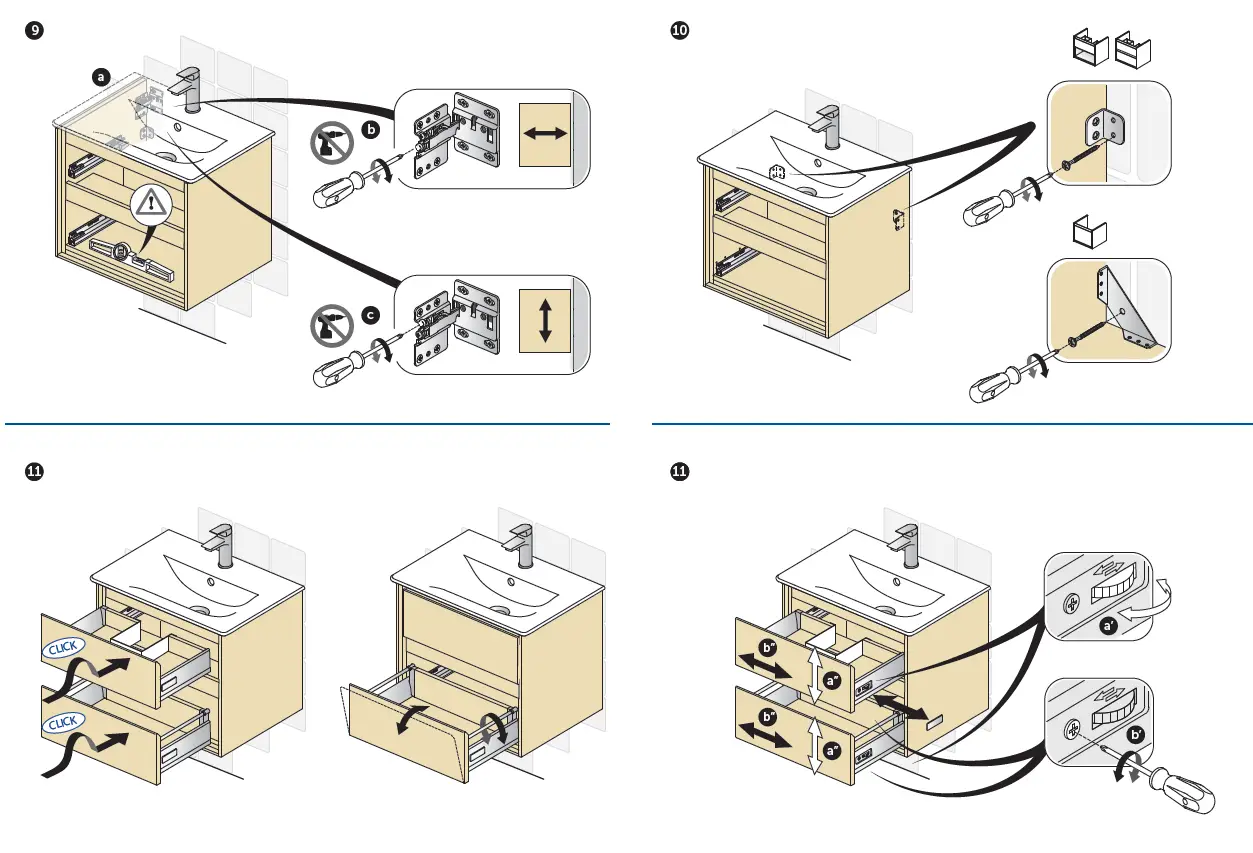 Ideal Standard E0844EQ Connect Air 550mm Basin Unit 1 Drawer 7