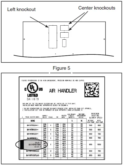 TRANE-Supplementary-Electric-Heaters-TEM4-TEM6-TEM8-and-A4AH4-Air-Handlers-fig-5