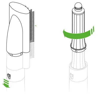 dyson Airwrap Complete Hair Styler - switch to release