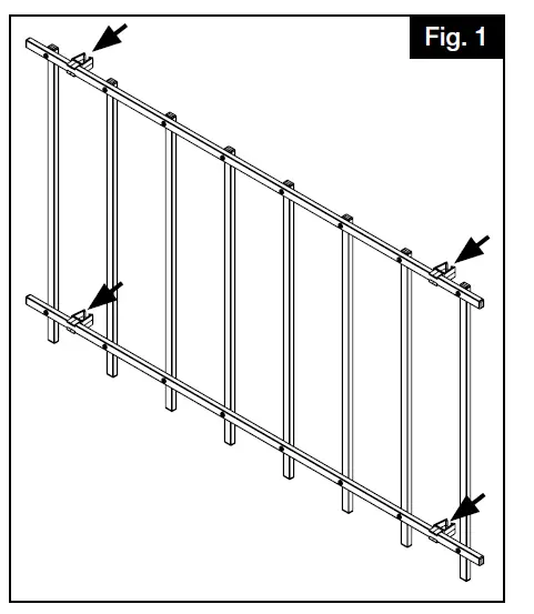 FREEDOM 73050575 35-in Black Metal Puppy Picket Add-on Kit Aluminum 3