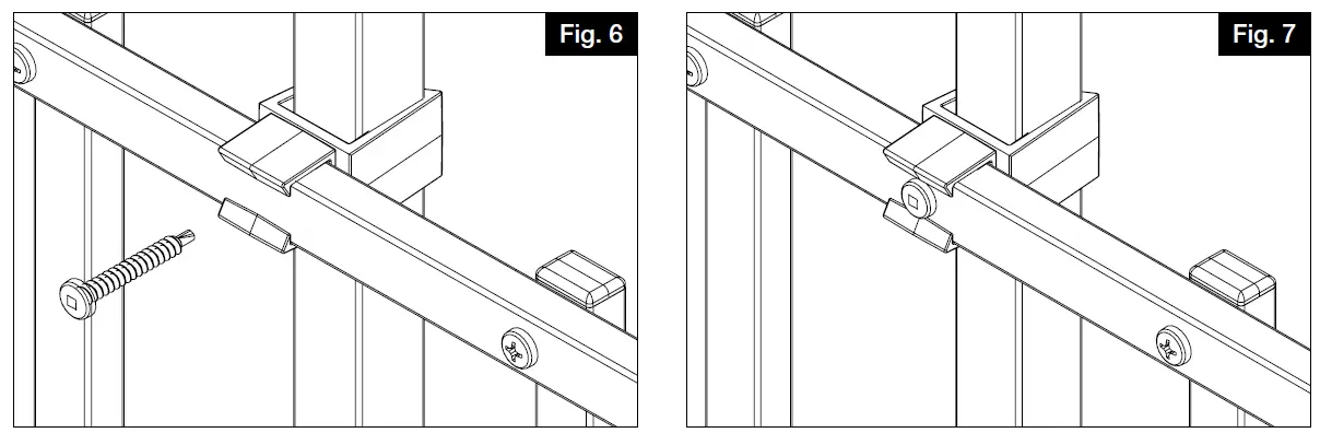 FREEDOM 73050575 35-in Black Metal Puppy Picket Add-on Kit Aluminum 7
