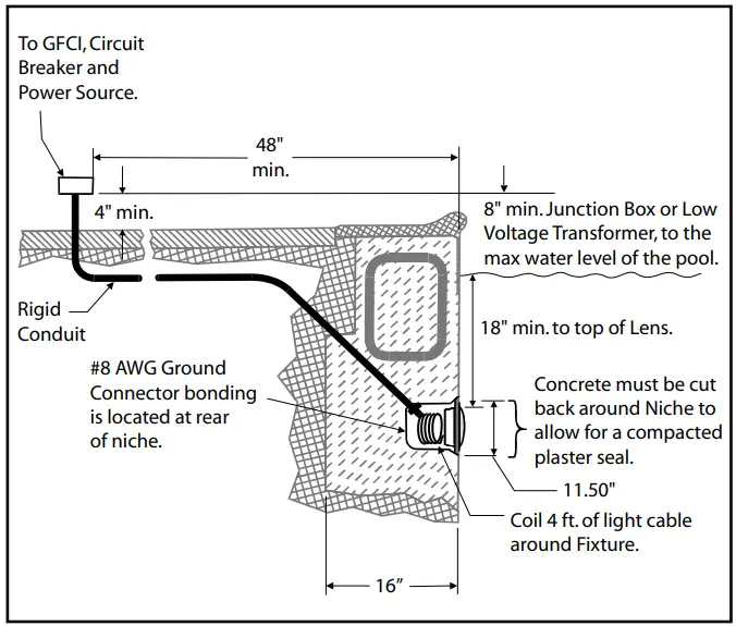 Jandy H0596700 B WaterColors LED Lights Underwater Large and Small Light - fig