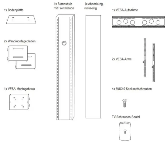FIG 1 Scope of delivery