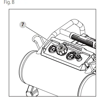 CRAFTSMAN CMXECXA0200341 Air Compressor - Voltage and Circuit