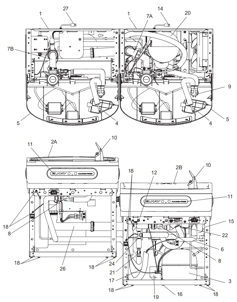 ELKAY LZOOTL8WSS2KN Bottle Filling Station - Figure 2