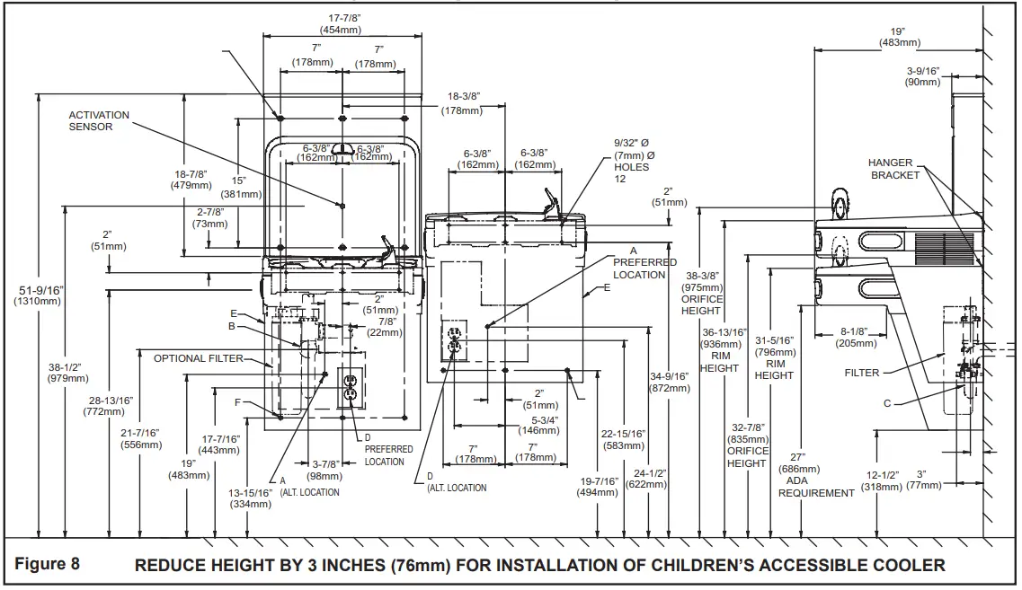 ELKAY LZOOTL8WSS2KN Bottle Filling Station - Figure 8