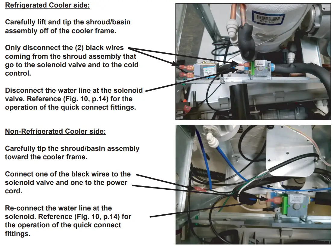 ELKAY LZOOTL8WSS2KN Bottle Filling Station - Refrigerated Cooler side