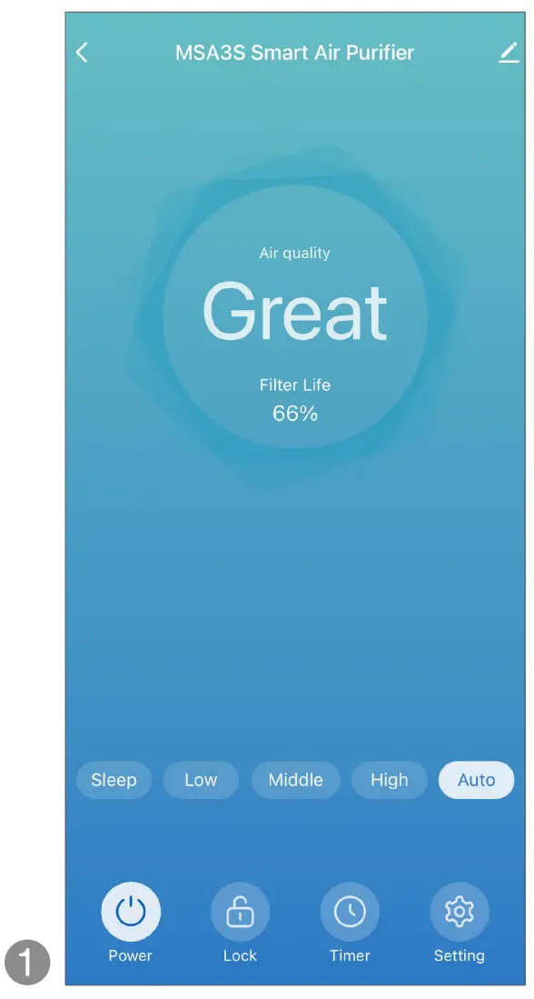 Membrane Solutions MSA3S Smart Air Purifier - fig