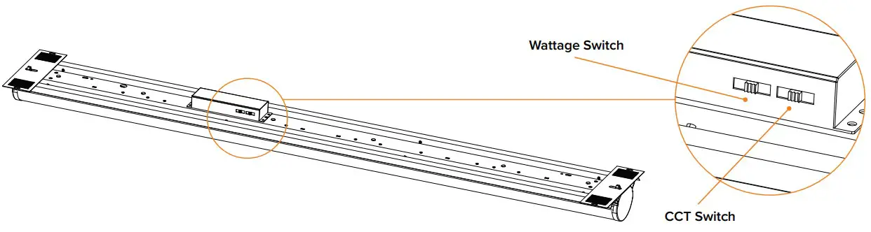 Adjustable Wattage and CCT