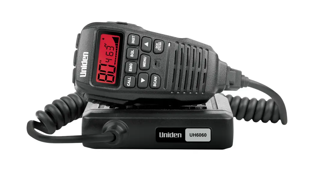 Uniden Uh6060 Mini Compact Uhf Cb Mobile With Remote Speaker Microphone User Guide