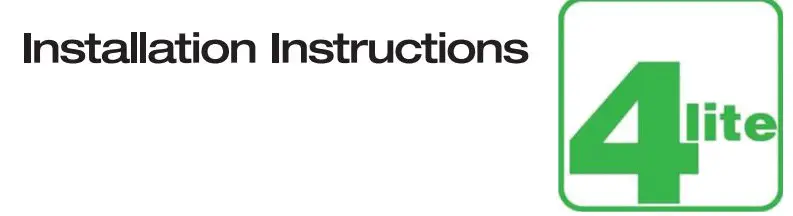 4lite 4L2-2306 Marinus Outdoor IP44 Up Down Wall Light Instruction Manual