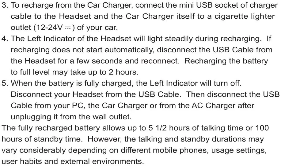 SPECTRAINTL HELLO KITTY KT4700 BLUETOOTH HEADSET - CHARGING THE BLUETOOTH HEADSET Points