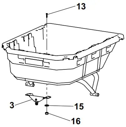 OHIO STEEL 4048PS-ATV 12.5 cu ft Poly - Attach Front