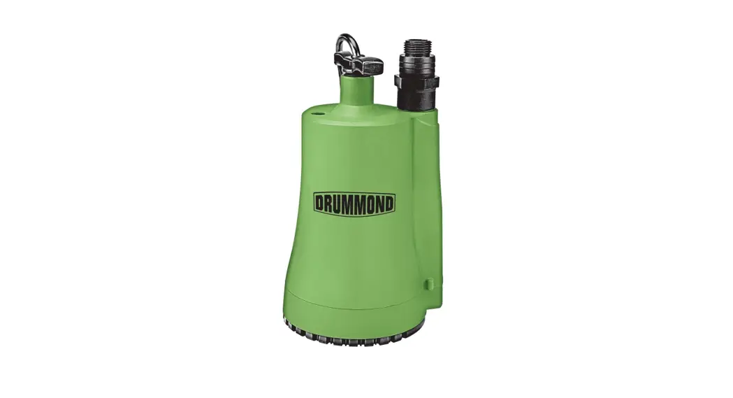 Drummond Submersible Sump Pump 63318 Owner's Manual Drummond Submersible Sump Pump 63318 Owner's Manual