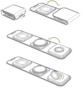 mophie 403108005 3 in1 Travel Charger with MagSafe - fig 2.