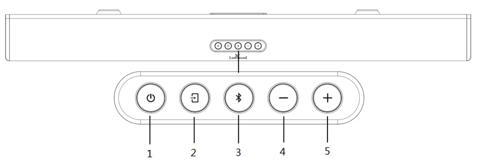 LARKSOUNd L220 2 1Ch 3D Soundbar System - Product Diagram