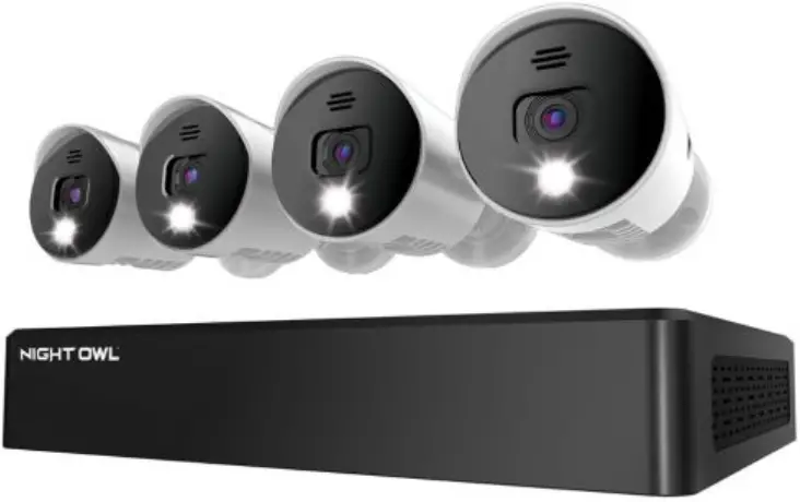 NIGHT OWL DVR-BTD8-4 Wired DVR Security System