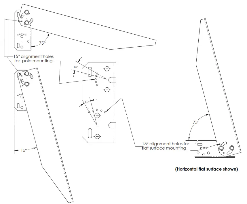 Tamarack Solar UNI SA 26 Single Arm Pole Mount - Assemboly 1