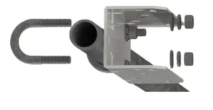 Tamarack Solar UNI SA 26 Single Arm Pole Mount - Assemboly2