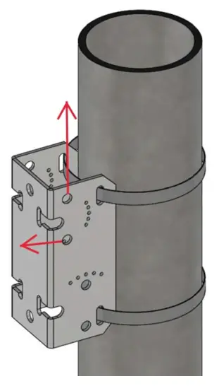 Tamarack Solar UNI SA 26 Single Arm Pole Mount - Brackt 1