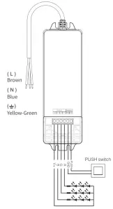 MiBOXER CL3-P75V24 75W Dimming LED Driver -Connection