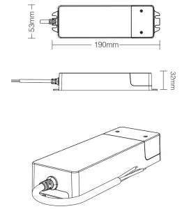 MiBOXER CL3-P75V24 75W Dimming LED Driver - Dimming LED Driver