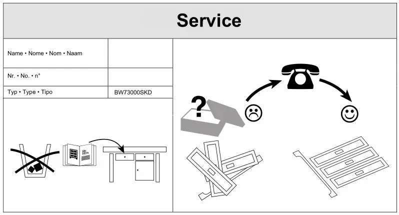 KONIFERA BW73000SKD - Service