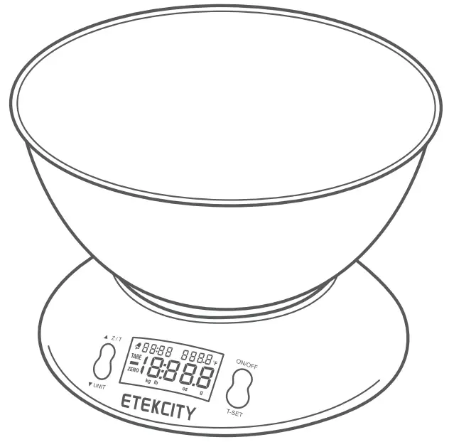 ETEKCITY EK4150 Series Stainless Steel Digital Kitchen Scale