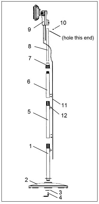 Clarke 6939006 Infrared Quartz Heater - lower tube