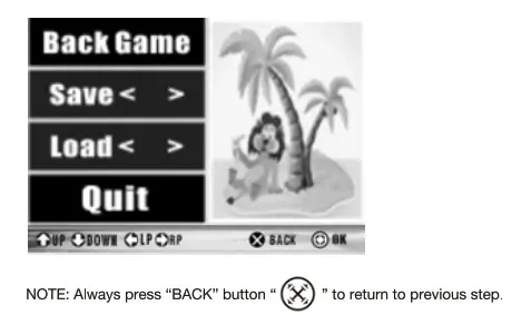panacom LIVING LOVING TECHNOLOGY Pocket Game - back game