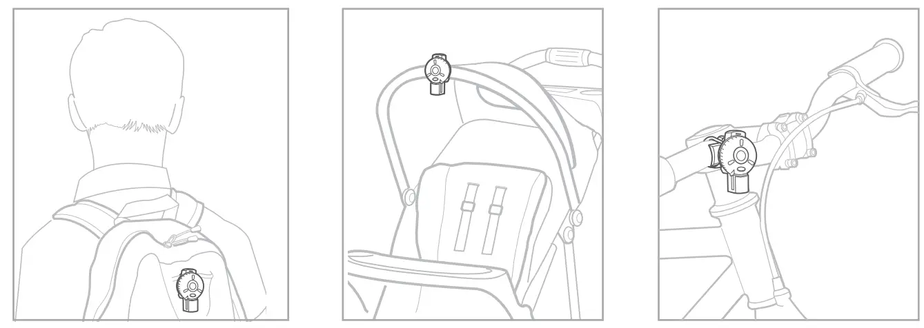 DELTA 590937 Wearable Safety Beacon Front Light - Anywhere