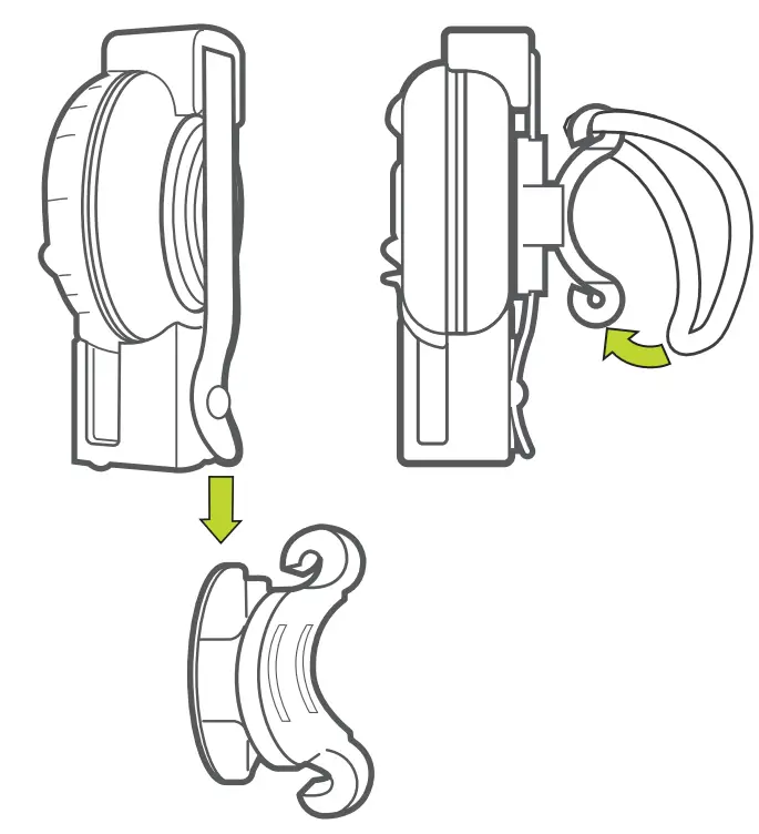 DELTA 590937 Wearable Safety Beacon Front Light - Mount