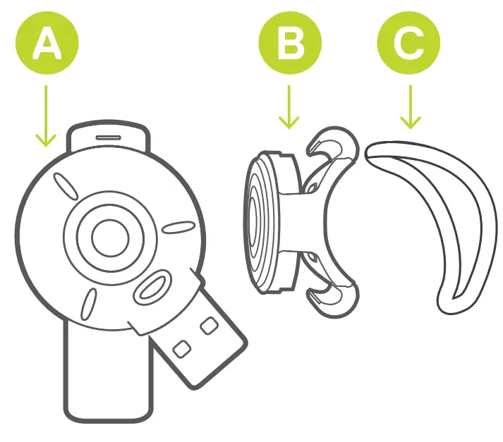 DELTA 590937 Wearable Safety Beacon Front Light - Parts