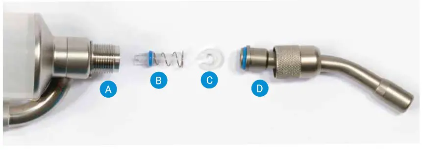TE PARI TP V20 Revolution Smart Dosing Gun - Outlet assembly