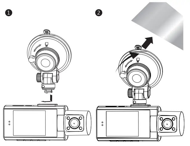 Z-EDGE Z3Pro GPS Dual Dash Camera - installation