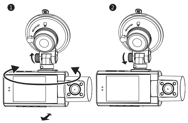 Z-EDGE Z3Pro GPS Dual Dash Camera - position