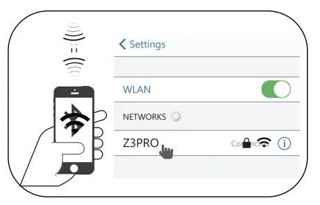 Z-EDGE Z3Pro GPS Dual Dash Camera - wifi setpu