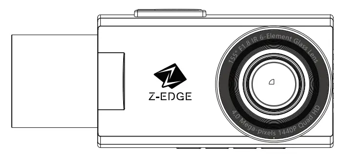 Z-EDGE Z3Pro GPS Dual Dash Camera