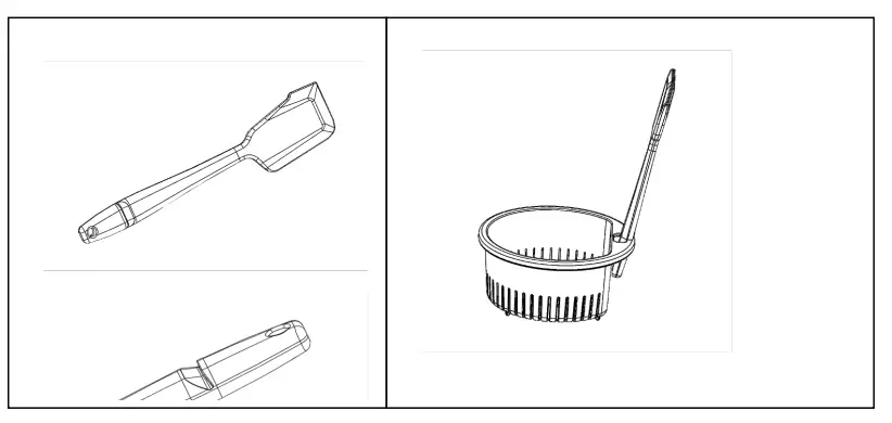 H Koenig HK8 Kitchen Robot Food Processor - basket