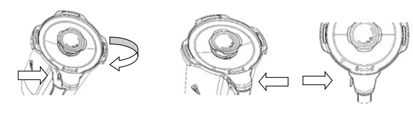 H Koenig HK8 Kitchen Robot Food Processor - lock