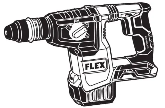 FLEX FX1551A 24V 1 Inch Rotary Hammer