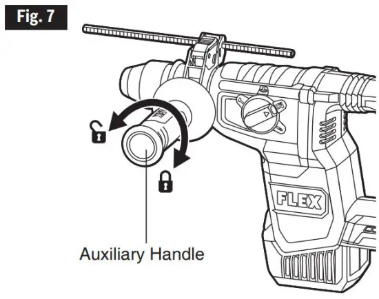 FLEX FX1551A 24V 1 Inch Rotary Hammer - ASSEMBLY 7