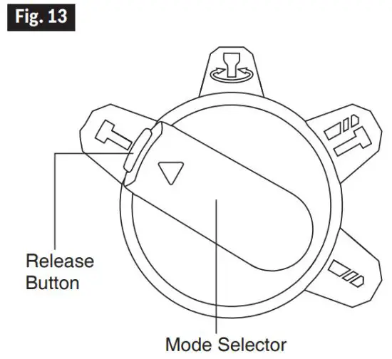 FLEX FX1551A 24V 1 Inch Rotary Hammer - MODE SELECTOR