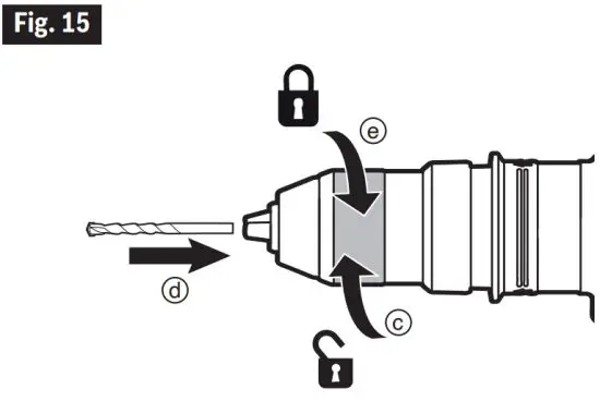 FLEX FX1551A 24V 1 Inch Rotary Hammer - USING KEYLESS