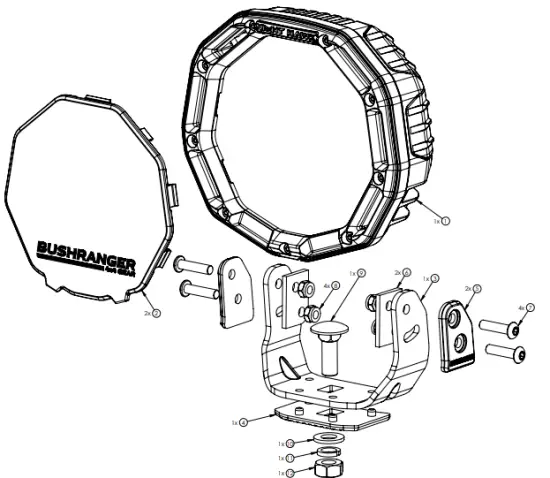 BUSHRANGER NHX180VLI Night Hawk LED Driving Light - Supplied1