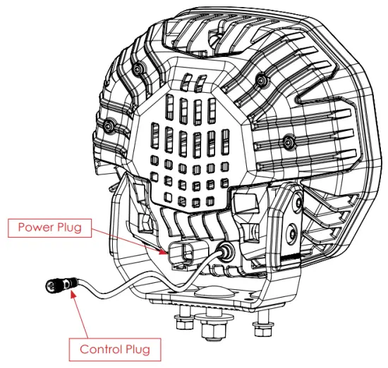 BUSHRANGER NHX180VLI Night Hawk LED Driving Light - power